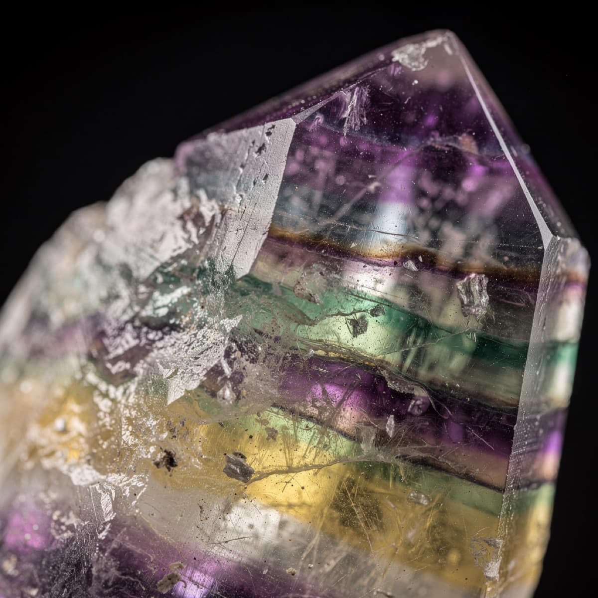 Regenbogen-Fluorit Heilstein