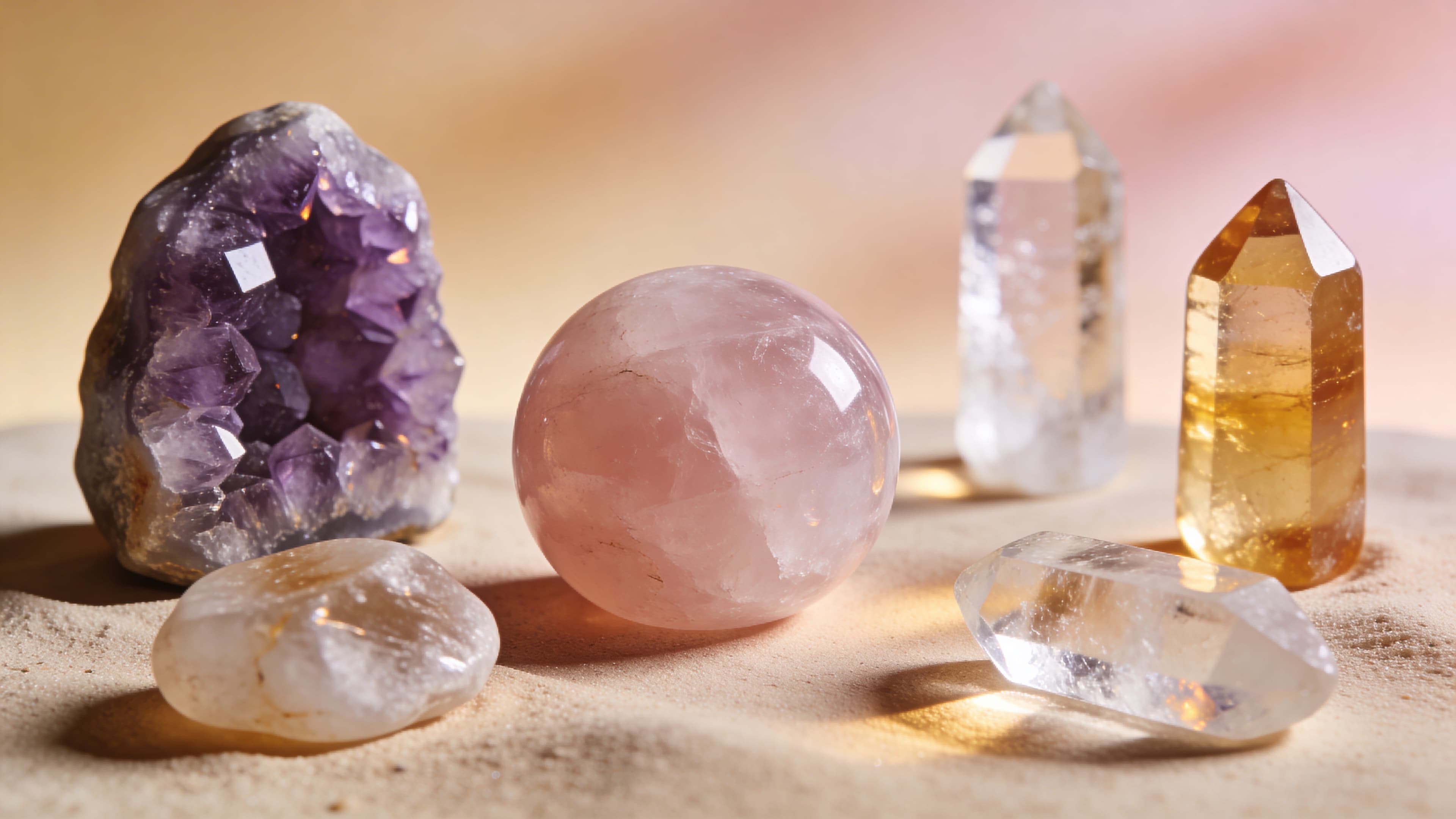 Heilsteine Hintergrund